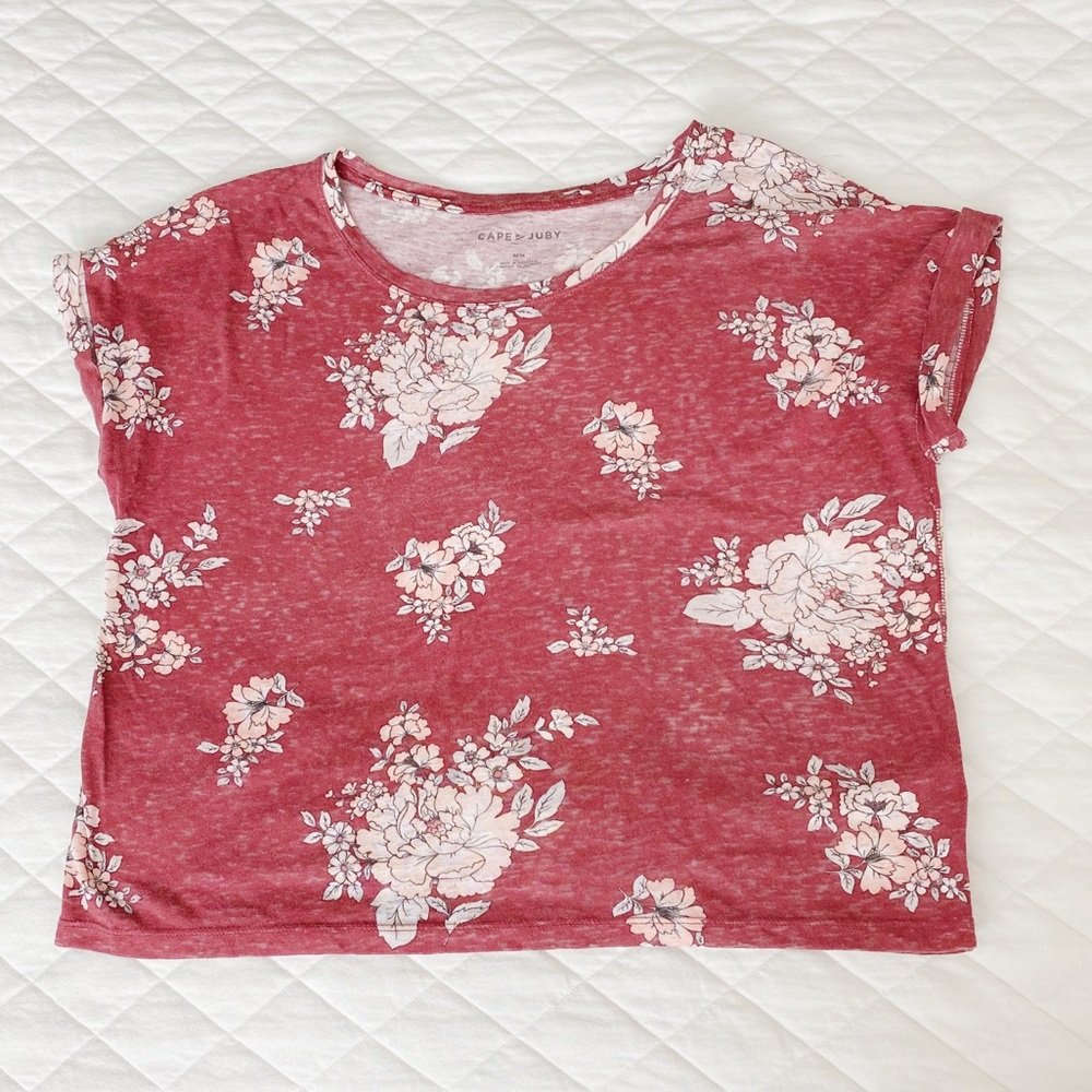 Aeropostale Boxy Floral Top